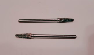 2 x Burrs 3mm shaft with 4mm Head 50mm Long
