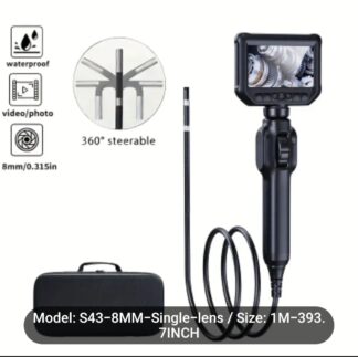 Endoscope 8mm steer cam with 7" digital screen.